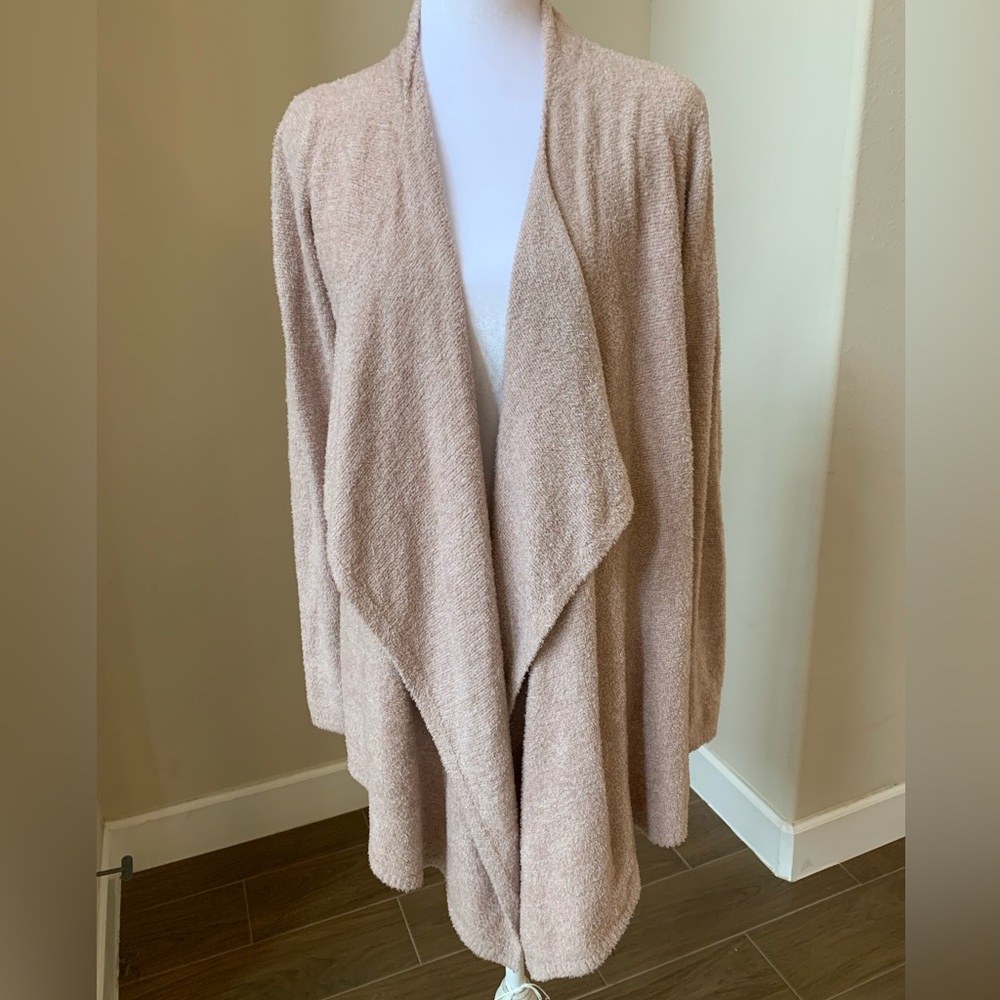 Barefoot Dreams CozyChic Lite Cardigan- Blush Taupe